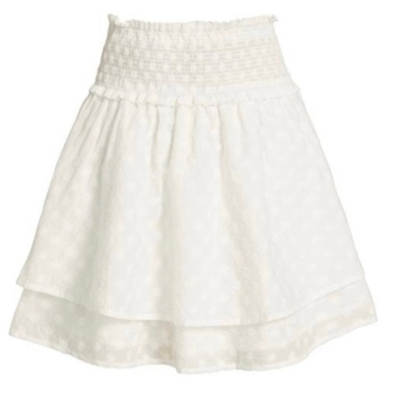 Rails Addison Skirt White Embroidered Daisies Size Medium NWT - Picture 2 of 14